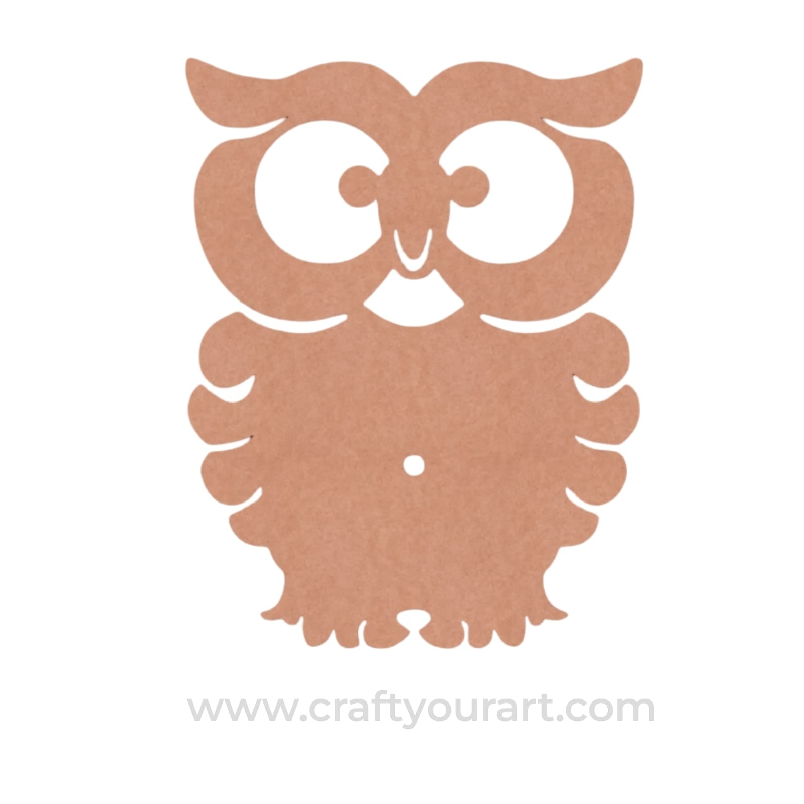 Owl Clock MDF Design 1