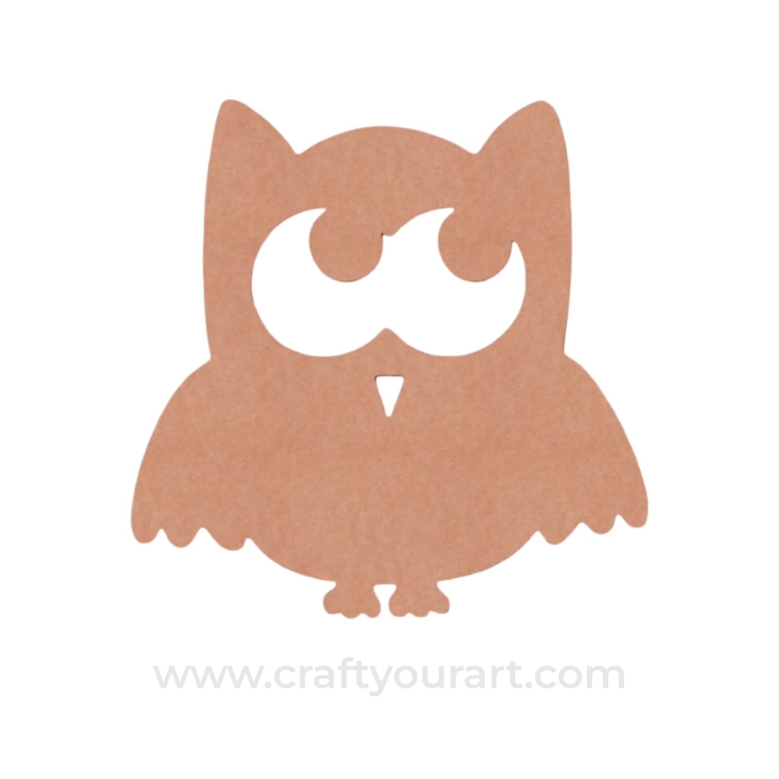Owl Cutout MDF Design 2
