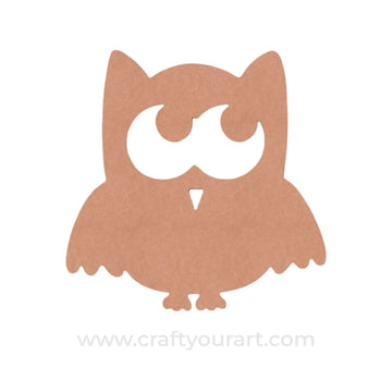 Owl Cutout MDF Design 2
