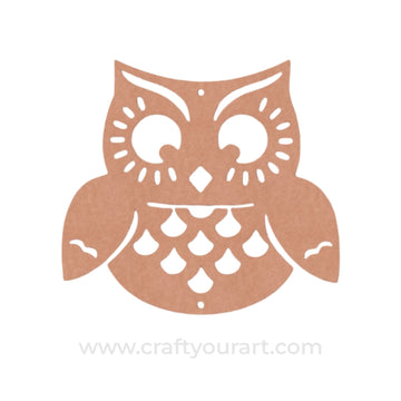Owl Cutout MDF Design 3