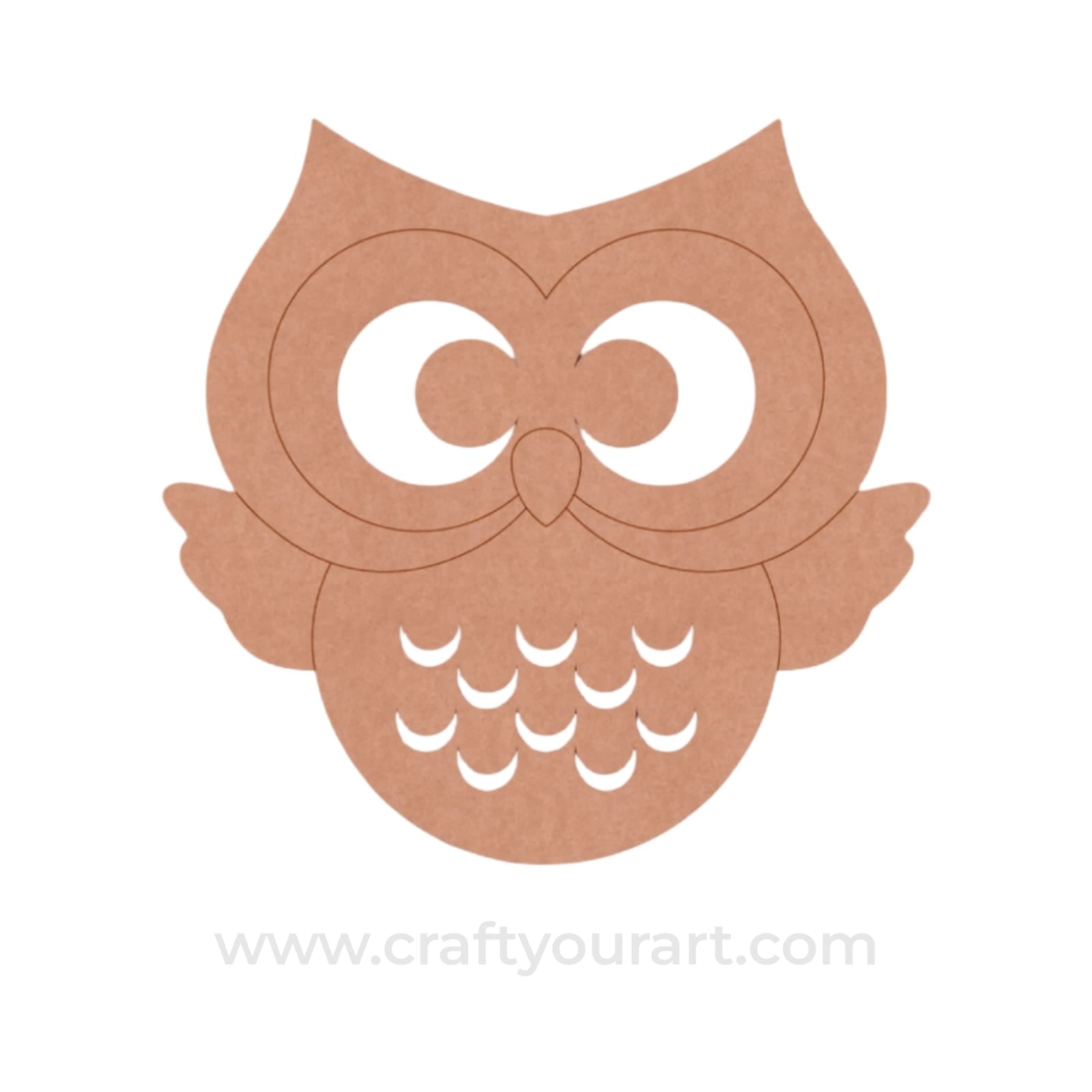 Owl Pre Marked MDF Design 1