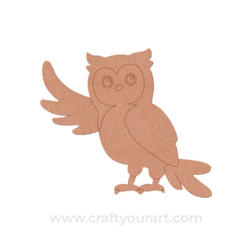 Owl Pre Marked MDF Design 10