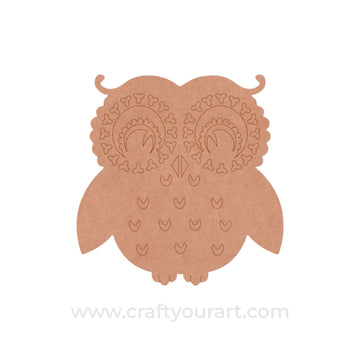 Owl Pre Marked MDF Design 13