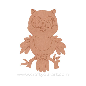 Owl Pre Marked MDF Design 15