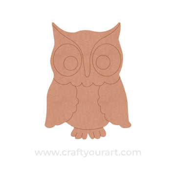 Owl Pre Marked MDF Design 17