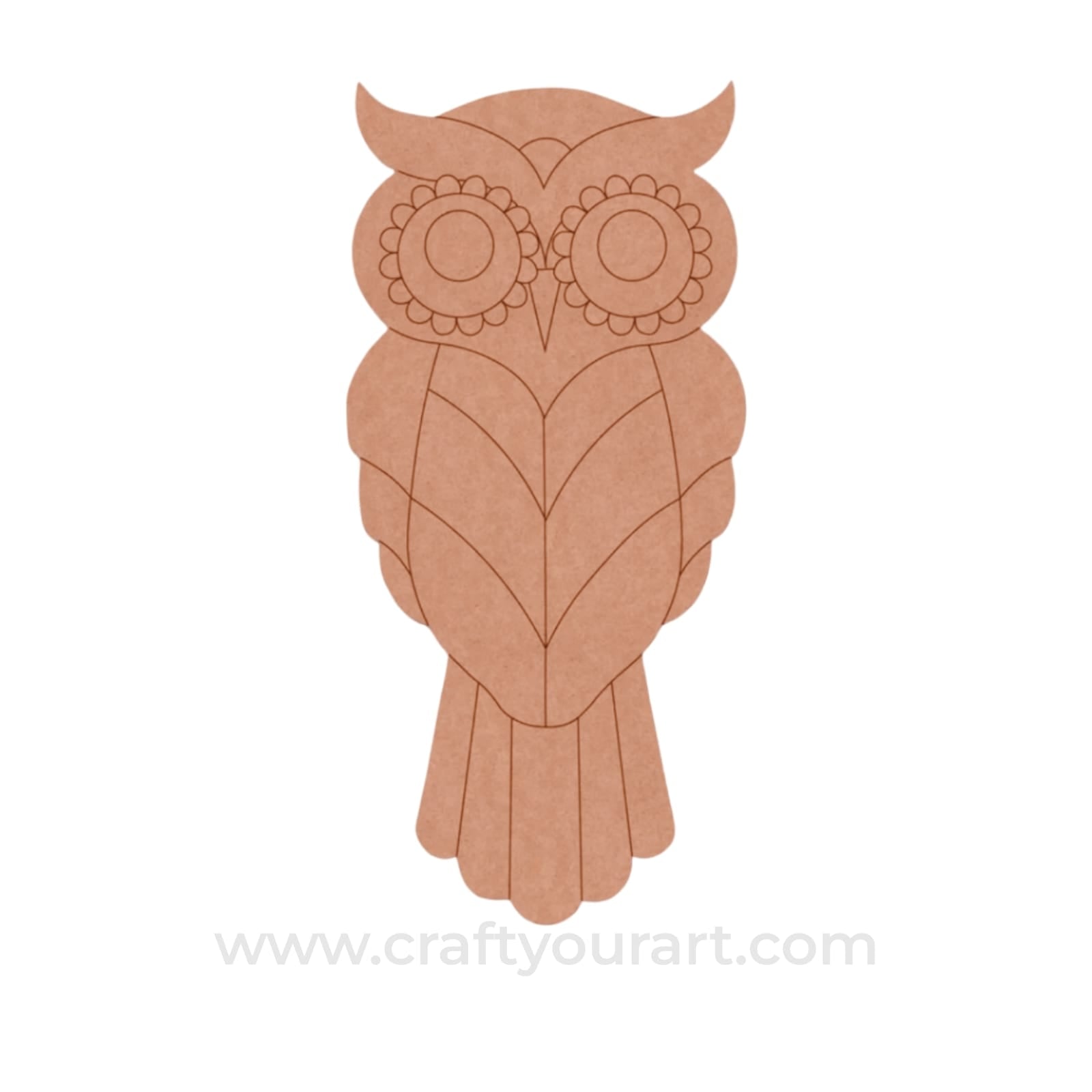 Owl Pre Marked MDF Design 18