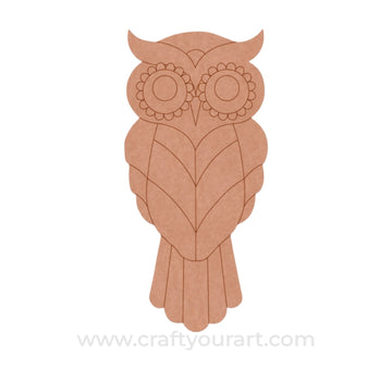 Owl Pre Marked MDF Design 18