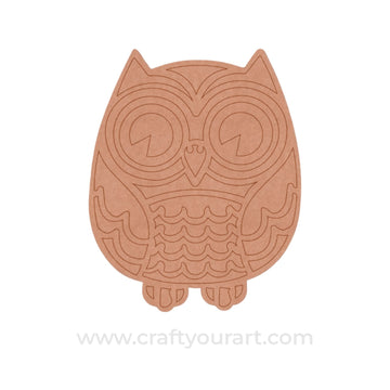 Owl Pre Marked MDF Design 19