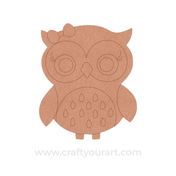 Owl Pre Marked MDF Design 20