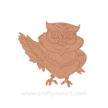 Owl Pre Marked MDF Design 23