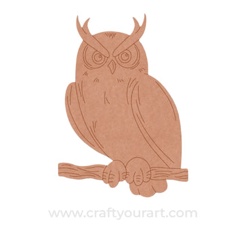 Owl Pre Marked MDF Design 24
