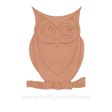 Owl Pre Marked MDF Design 25