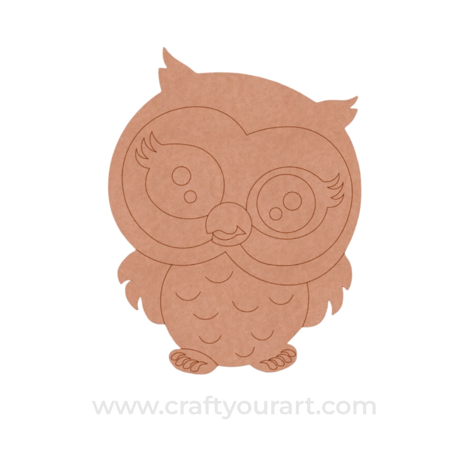 Owl Pre Marked MDF Design 27