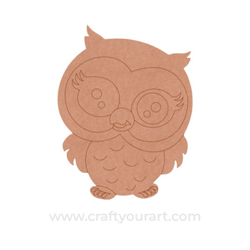 Owl Pre Marked MDF Design 27