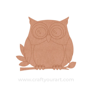 Owl Pre Marked MDF Design 28