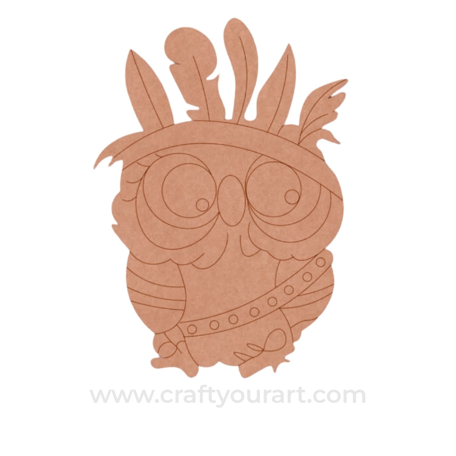 Owl Pre Marked MDF Design 32