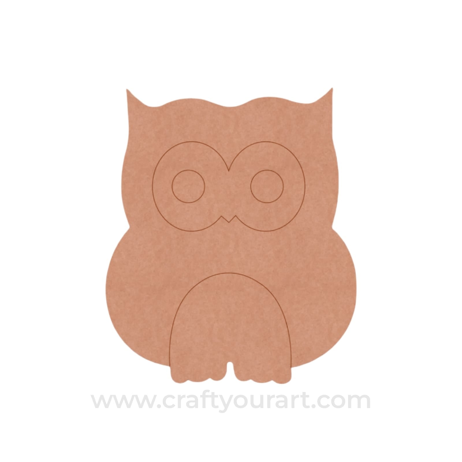 Owl Pre Marked MDF Design 4