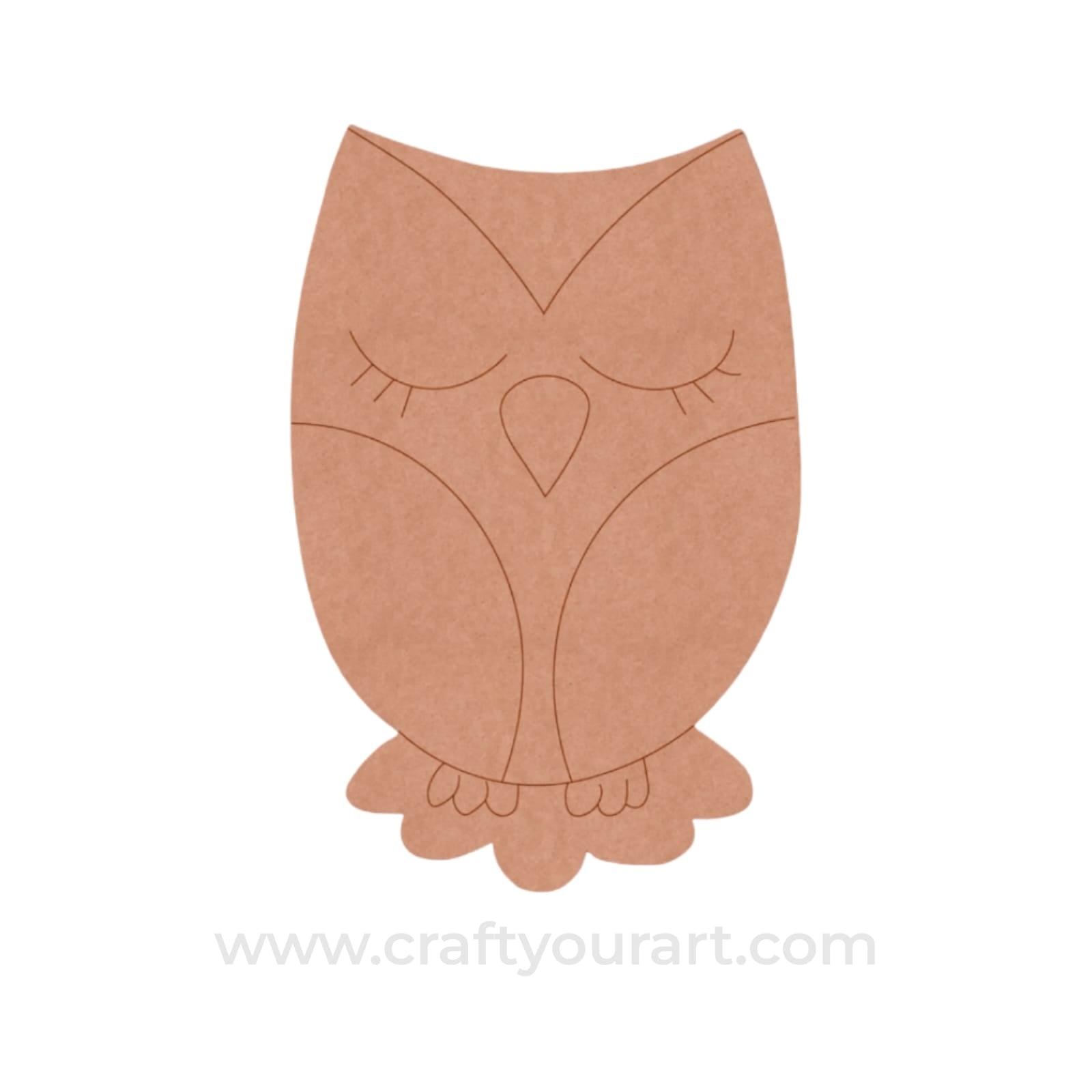 Owl Pre Marked MDF Design 5