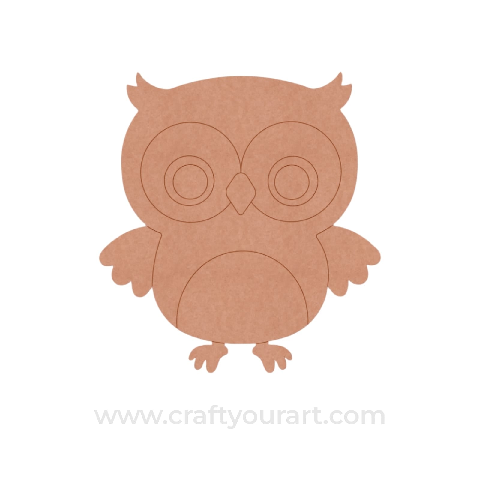 Owl Pre Marked MDF Design 6