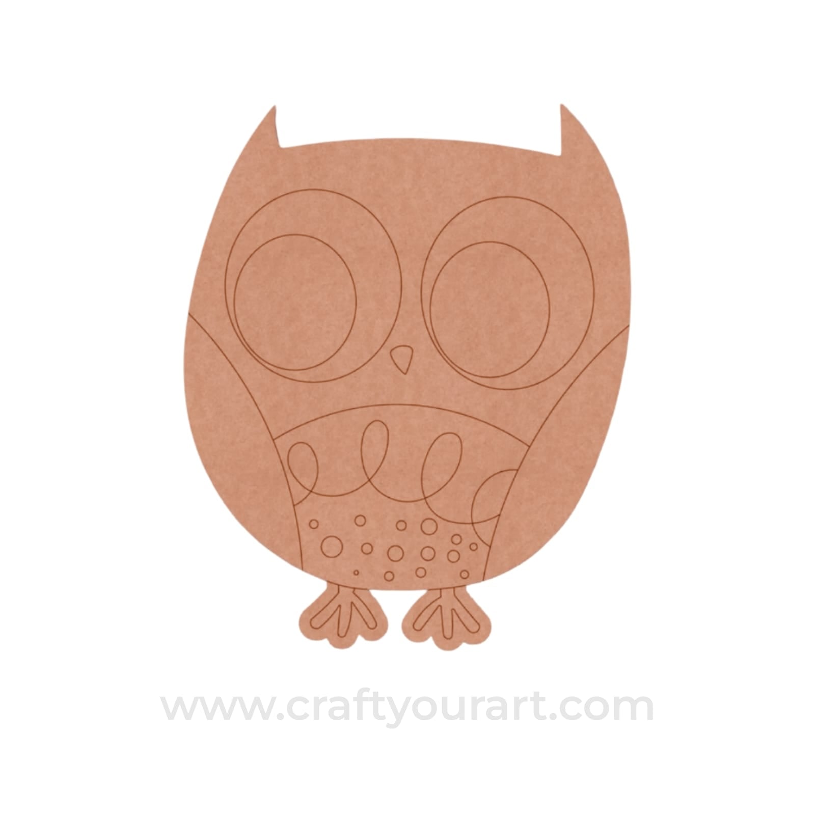 Owl Pre Marked MDF Design 7