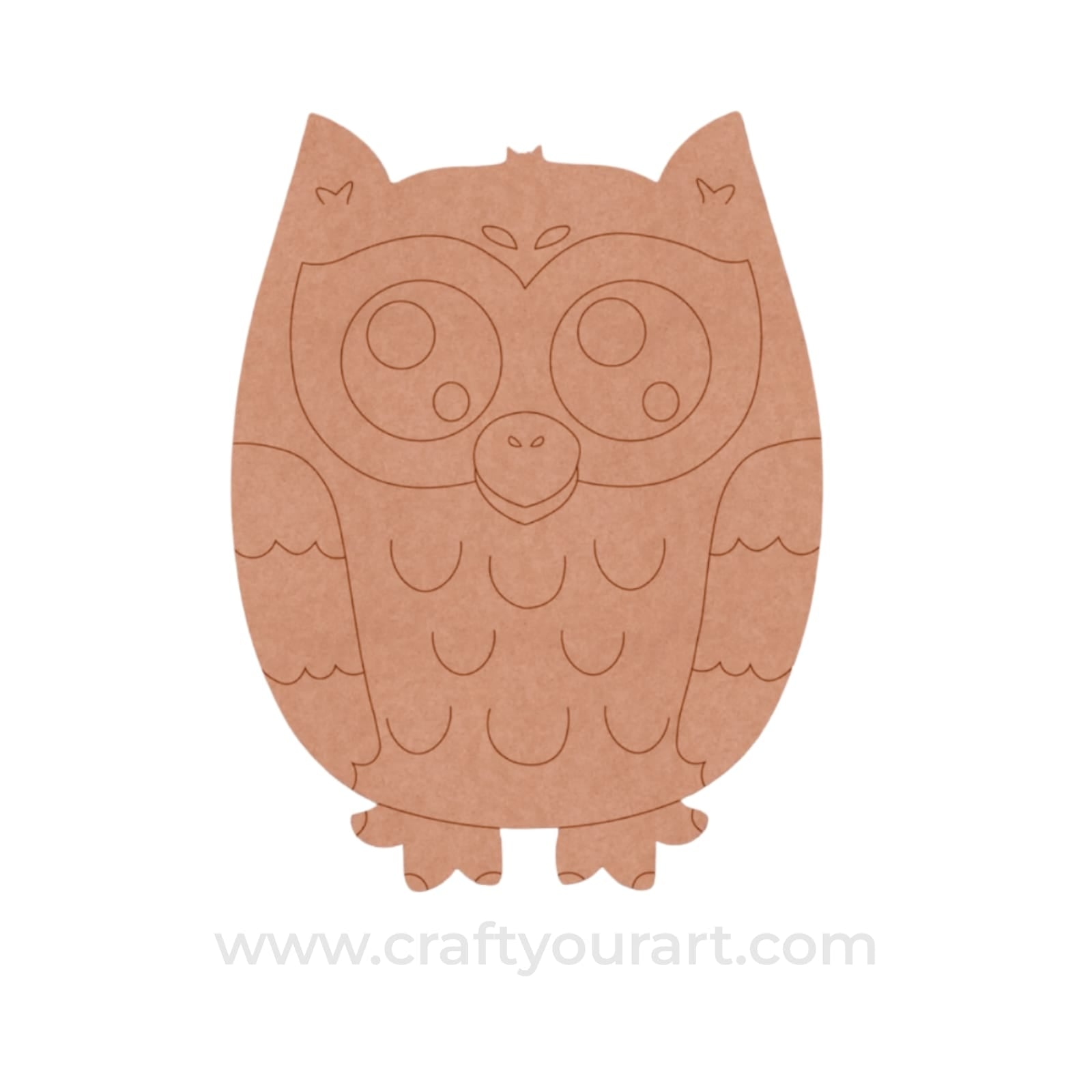 Owl Pre Marked MDF Design 8