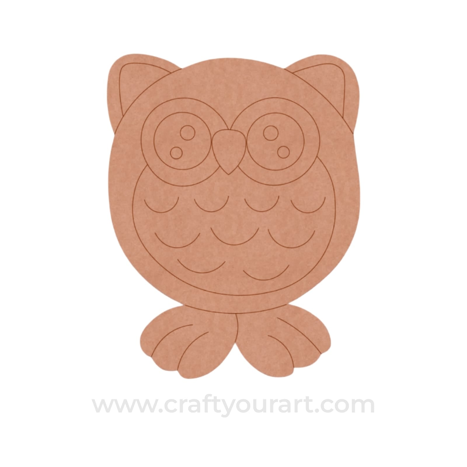 Owl Pre Marked MDF Design 9
