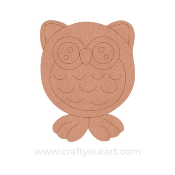 Owl Pre Marked MDF Design 9