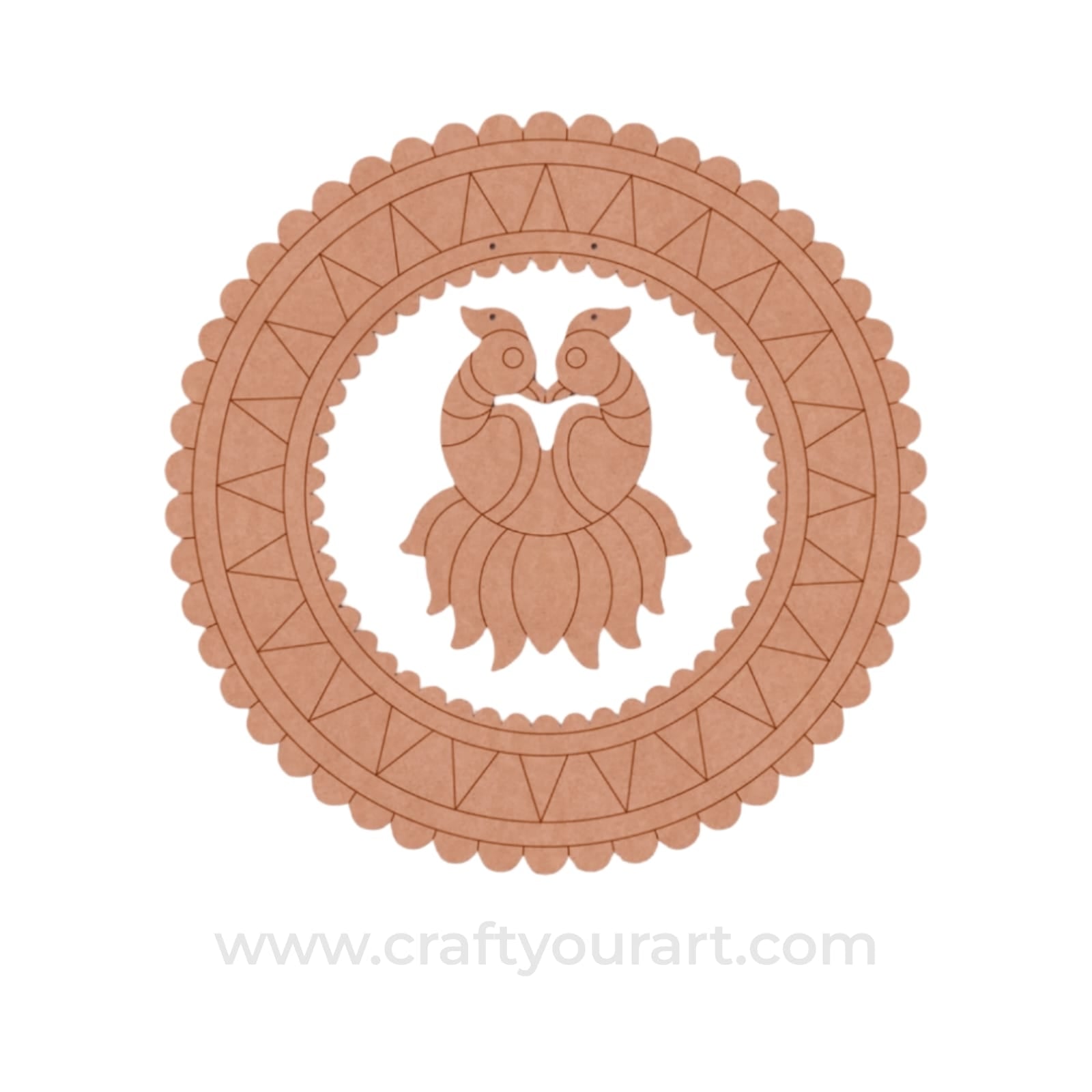 Parrot Ring Hanging Pre Marked MDF Design 1