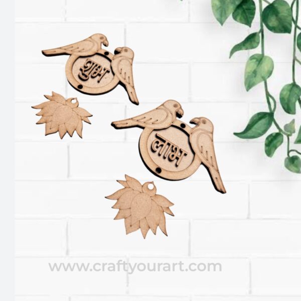 Parrot Shubh Labh MDF Design 38