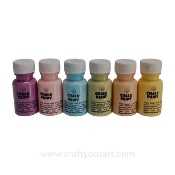 Pastel Shade Chalk Paint Pack of 6