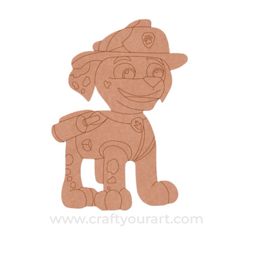 Paw Patrol Dog Pre Marked MDF Design 5