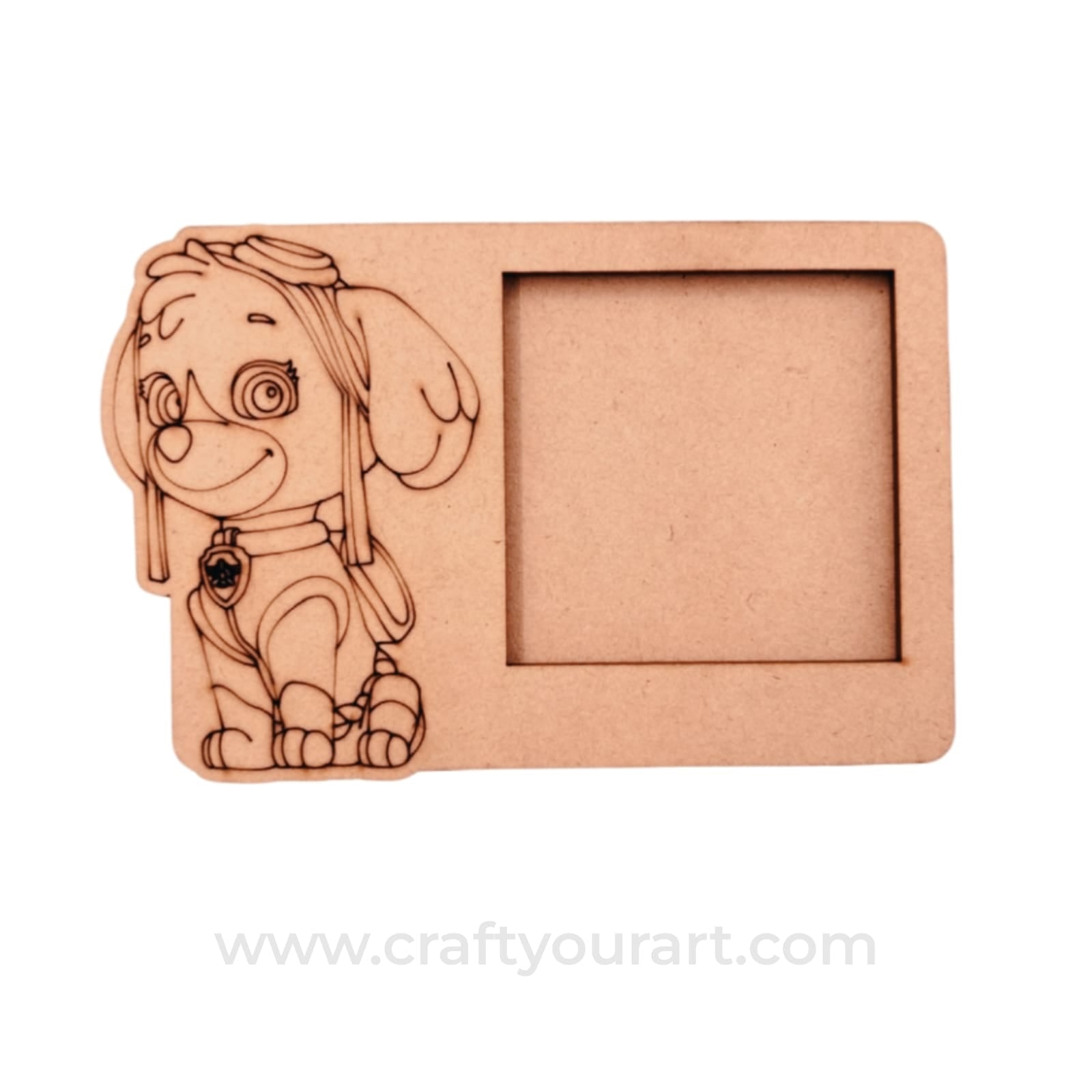 Paw Patrol Dog Three Layered Photo Frame MDF Design 1