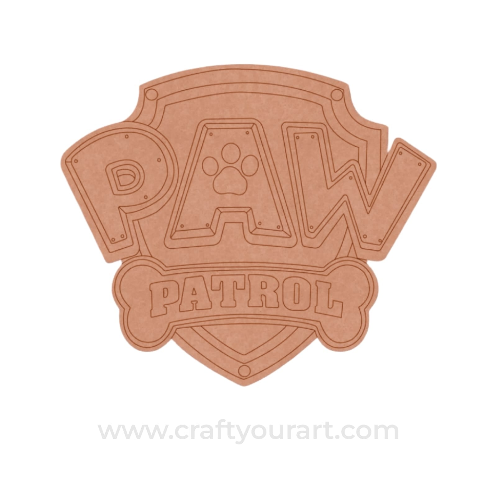 Paw Patrol Pre Marked Base MDF Design 1