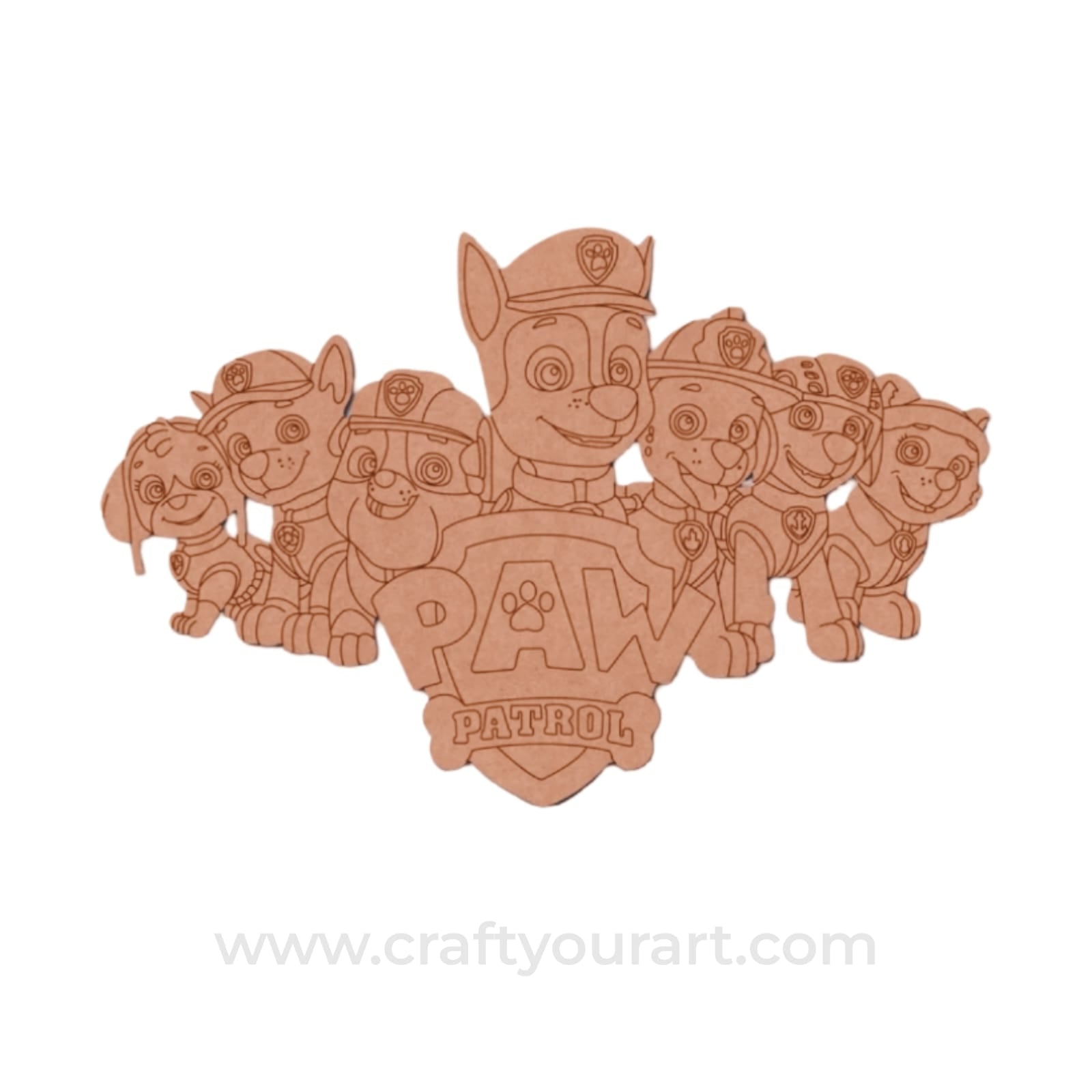 Paw Patrol Pre Marked Base MDF Design 2