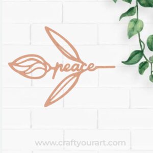 Peace Bookmark MDF Design 18