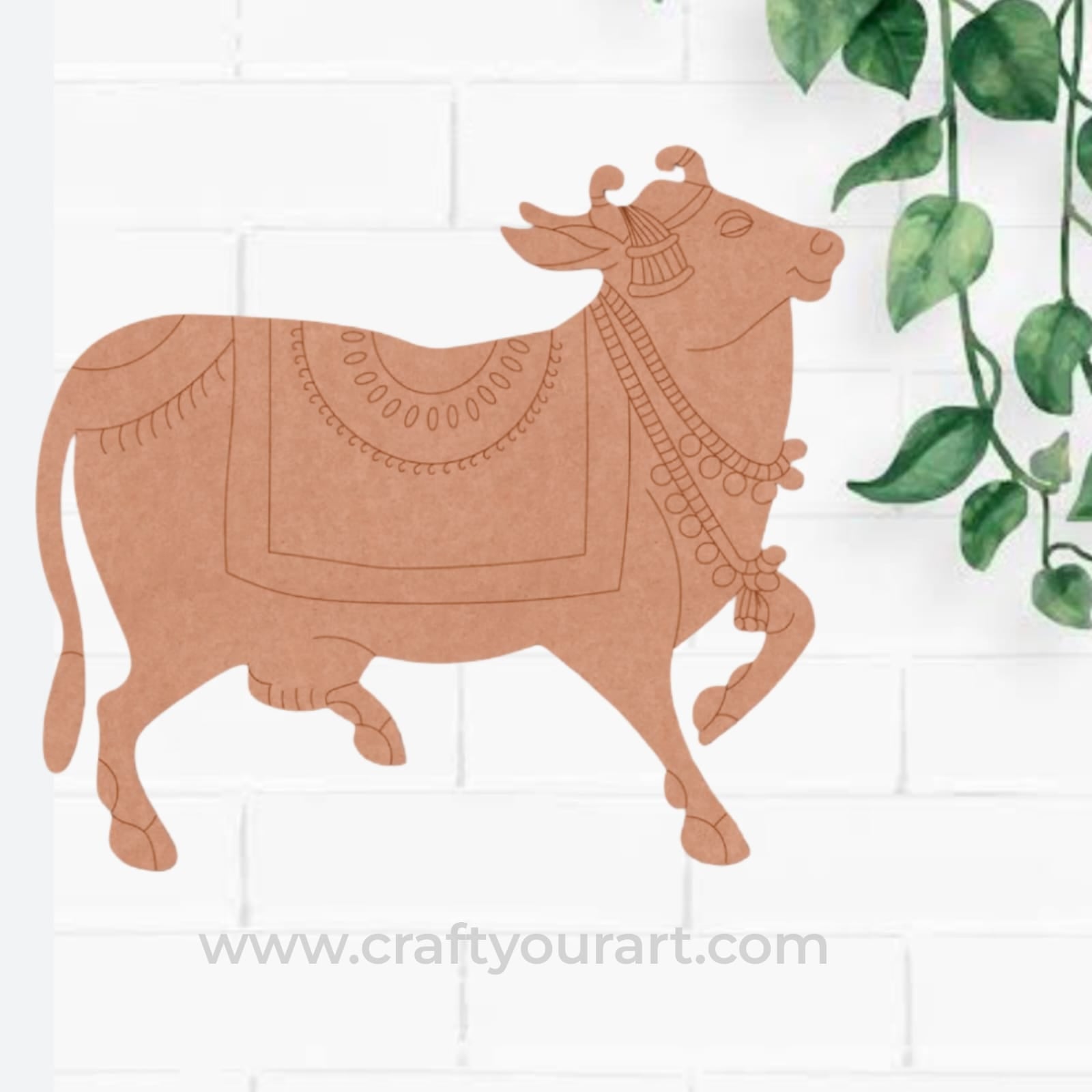 Pichwai Cow Pre Marked MDF Design 12