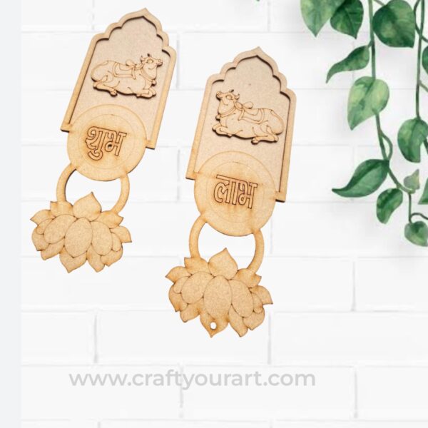 Pichwai Cow Shubh Labh MDF Design 31