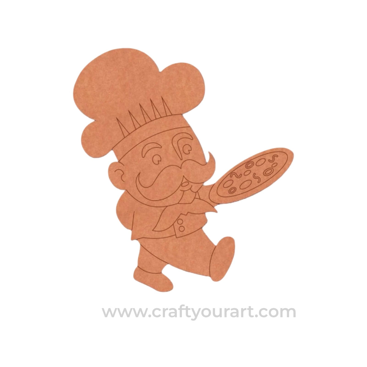 Pizza Chef Pre Marked MDF Design 1