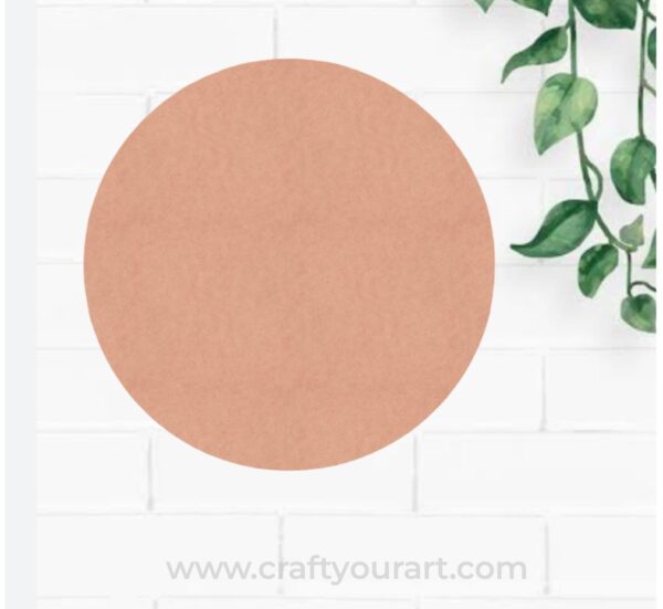Plain Circle round MDF base cutout 1 