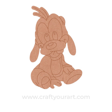 Pluto Dog Mickey Mouse Pre Marked MDF Design 1