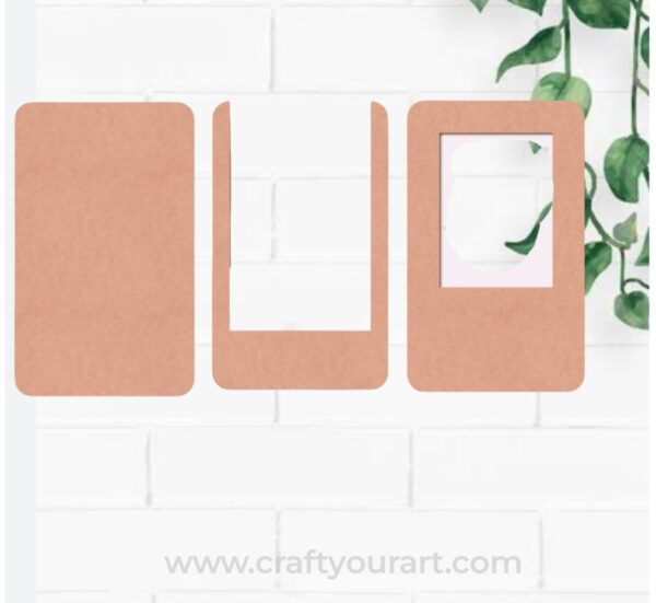 Mini polaroid  MDF frame DESIGN 3