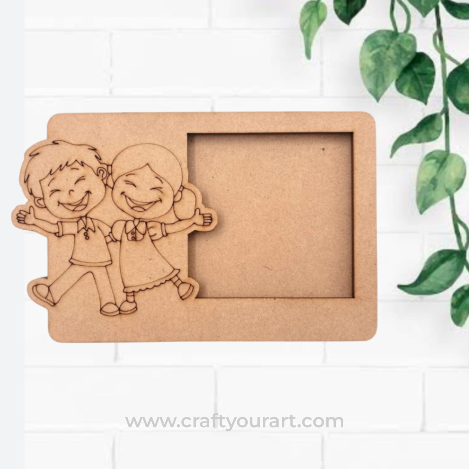 Premarked rakhi polaroid MDF photoframe deisgn 4