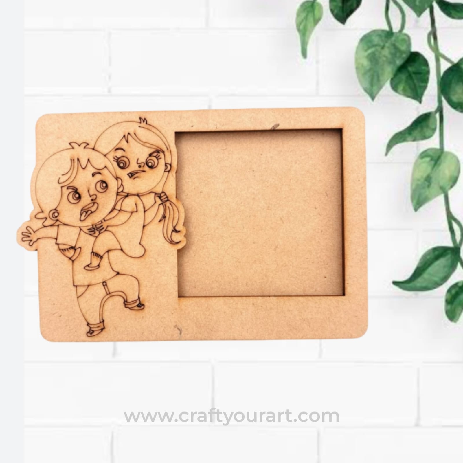 Premarked rakhi polaroid  MDF photoframe deisgn 2