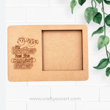 Premarked rakhi polaroid  MDF photoframe deisgn 5