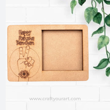 Premarked rakhi polaroid  MDF photoframe deisgn 6