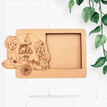 Premarked rakhi polaroid  MDF photoframe deisgn 8