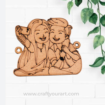 Premium MDF Rakhi bases for DIY Rakhi making 68