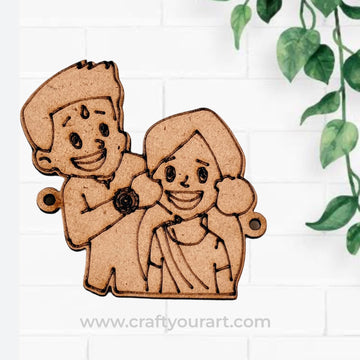 Premium MDF Rakhi bases for DIY Rakhi making 70