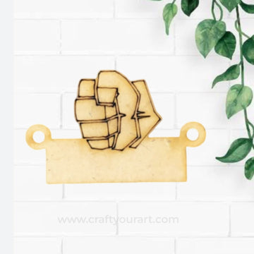 Premium MDF Rakhi bases for DIY Rakhi making 87