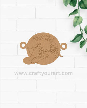 Premium MDF Rakhi bases for DIY Rakhi making 15